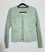 HEMA 100% leder jack maat M - mintgroen, Kleding | Dames, Jassen | Zomer, Maat 38/40 (M), Ophalen of Verzenden, Gedragen, Hema