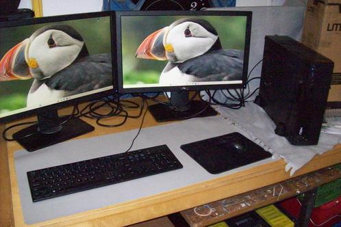 te koop thuiswerkset, Computers en Software, Desktop Pc's, Zo goed als nieuw, 3 tot 4 Ghz, SSD, 16 GB, Met videokaart, Met monitor