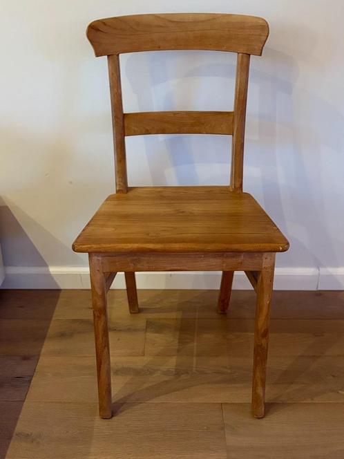 5x Houten Stoelen, Huis en Inrichting, Stoelen, Gebruikt, Vijf, Zes of meer stoelen, Hout, Bruin, Ophalen