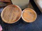 Industriële Bijzettafels Rond  Van €225.- voor €149.-, 45 tot 60 cm, Minder dan 55 cm, Metaal of Aluminium, Rond
