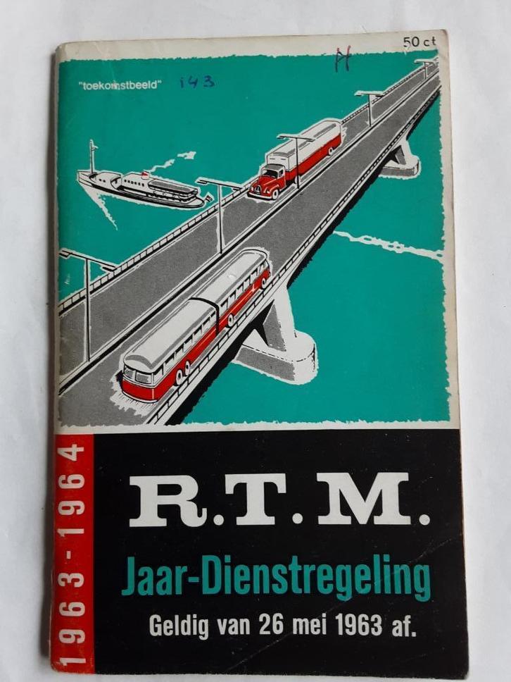 R.T.M. DIENSTREGELING geldig van 26 MEI 1963 af, Verzamelen, Spoorwegen en Tramwegen, Bus of Metro, Boek of Tijdschrift, Ophalen of Verzenden