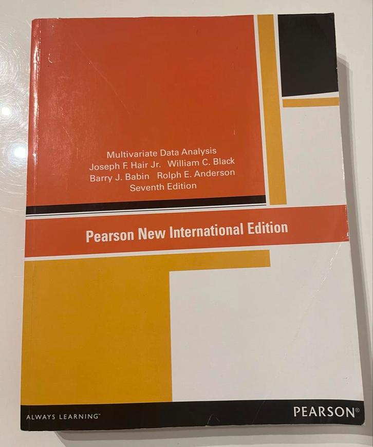 Multivariate Data Analysis, 7th ed. - Pearson, Boeken, Studieboeken en Cursussen, Zo goed als nieuw, HBO, Beta, Ophalen of Verzenden