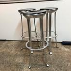3 Indecasa design aluminium kruk barkruk, Huis en Inrichting, Barkrukken, Ophalen, Gebruikt, 60 tot 90 cm, Nvt