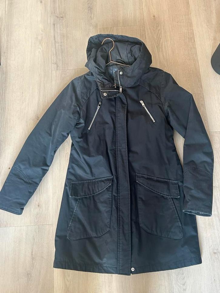 Elvine Donkerblauwe Winterjas - Maat M, Kleding | Dames, Jassen | Winter, Maat 38/40 (M), Blauw, Ophalen of Verzenden