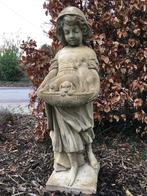 Prachtig Vintage Tuinbeeld, Ophalen, Gebruikt, Steen, Mensenbeeld