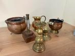 Antieke Koper/Messing Set - 6 Stuks, Antiek en Kunst, Ophalen of Verzenden