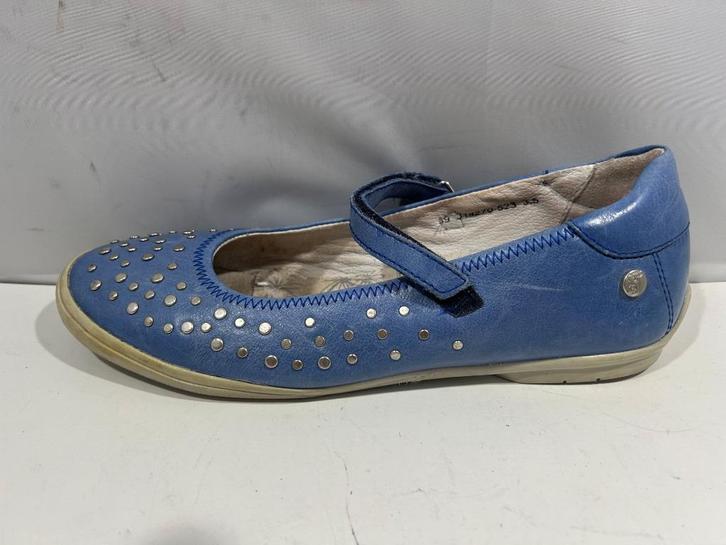 Twins, maat 39, mooi versierde blauwe ballerina, Kleding | Dames, Schoenen, Zo goed als nieuw, Ballerina's, Blauw, Ophalen of Verzenden