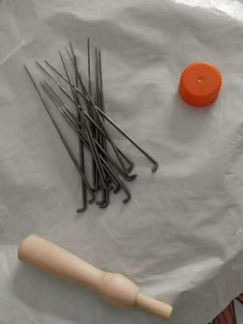 Naaldvilten naalden probeerset handvat met 15 naalden, Hobby en Vrije tijd, Vilt, Nieuw, Ophalen of Verzenden