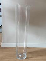 Grote glazen vaas 70cm hoog, Huis en Inrichting, Woonaccessoires | Vazen, Glas, Zo goed als nieuw, 50 tot 75 cm, Ophalen