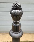 Klassieke paalkop / tuinbeeld dennenappel paal afscheiding, Verzenden, Nieuw, Metaal, Overige typen