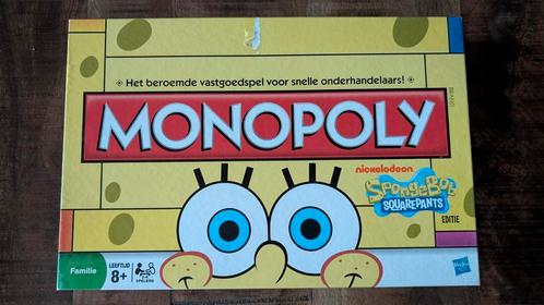 Monopoly Spongebob Squarepants Editie, Hobby en Vrije tijd, Gezelschapsspellen | Bordspellen, Gebruikt, Een of twee spelers, Drie of vier spelers