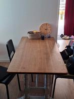 Eikenhouten Tafel 165x80cm, Huis en Inrichting, Ophalen, 50 tot 100 cm, Landelijk, 150 tot 200 cm