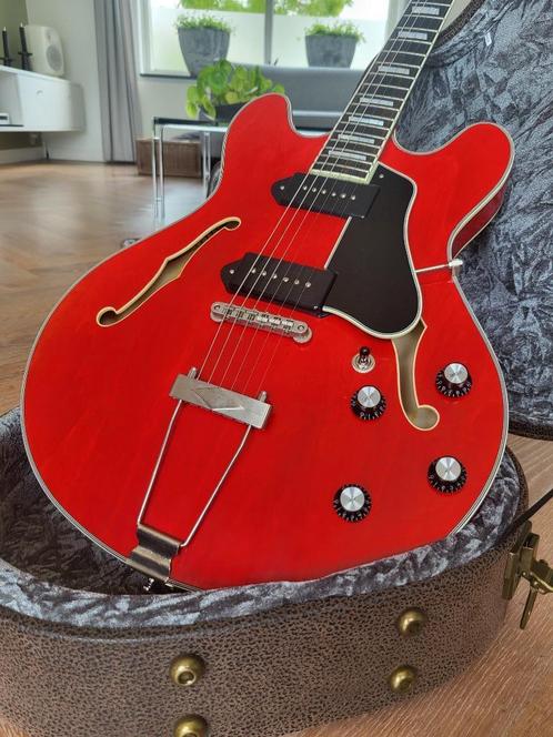 Eastman T64/V-T-RD in mooie staat, Muziek en Instrumenten, Snaarinstrumenten | Gitaren | Elektrisch, Gebruikt, Hollow body, Overige merken