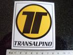 sticker transalpino logo, Verzenden, Zo goed als nieuw, Bedrijf of Vereniging