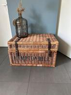Rieten mand | bijzettafel | heel mooi!, Ophalen, 50 tot 100 cm, Zo goed als nieuw, Minder dan 50 cm