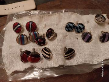 Vintage  stropdas manchet knopen  beschikbaar voor biedingen
