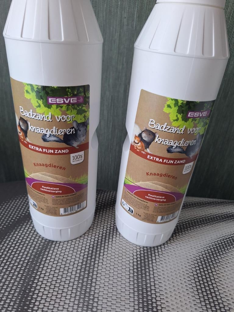 Badzand voor knaagdieren - 2 volle bussen, Ophalen of Verzenden, Nieuw