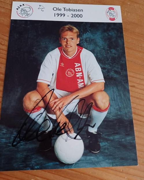 Ole Tobiassen handtekening gesigneerde spelerskaart, Verzamelen, Sportartikelen en Voetbal, Zo goed als nieuw, Spelerskaart, Buitenlandse clubs