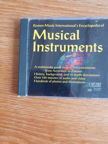 Muziekinstrumenten Encyclopedie CD-ROM beschikbaar voor biedingen