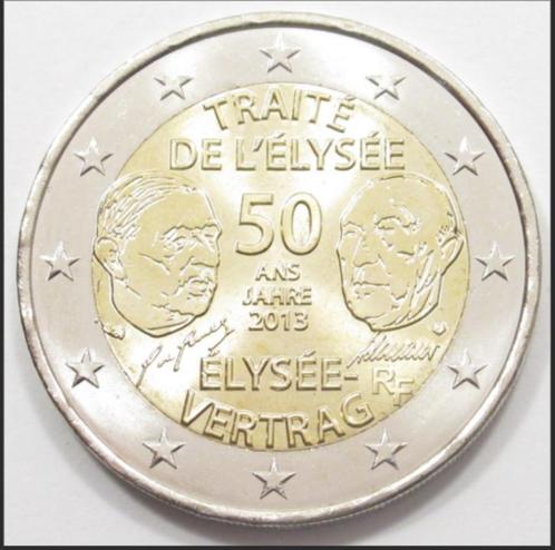 2 euro munt TRAITE DE L 'ELYSEE, Postzegels en Munten, Munten | Europa | Niet-Euromunten, Losse munt, Frankrijk, Ophalen of Verzenden