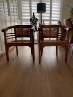 Teak stoelen vintage, Huis en Inrichting, Stoelen, Ophalen, Zo goed als nieuw, Bruin, Twee