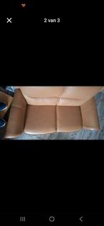 Lederen Tweezitsbank - Comfortabel en Stijlvol!, Huis en Inrichting, Ophalen, Gebruikt, Klassiek, 150 tot 200 cm