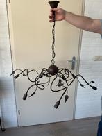 Hanglamp bruin met blaadjes, Huis en Inrichting, Lampen | Kroonluchters, Ophalen, Zo goed als nieuw