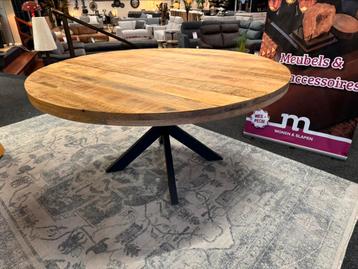 Eettafel rond 150cm met spinpoot Direct/leverbaar E-7049 beschikbaar voor biedingen