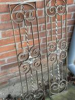 2 GIETIJZEREN ROOSTERS DEURROOSTER RAAMROOSTER ORNAMENT, Antiek en Kunst, Ophalen of Verzenden