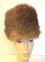 Vos bont muts * Vintage 60s *, Kleding | Dames, Mutsen, Sjaals en Handschoenen, Ophalen of Verzenden, Zo goed als nieuw, Maat 38/40 (M)