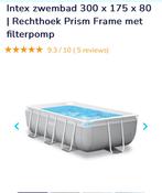 Intex Prism Frame 300x175x80 DOOS GEOPEND ONGEBRUIKT + EXTRA, Nieuw, Minder dan 200 cm, 200 tot 400 cm, Rechthoekig