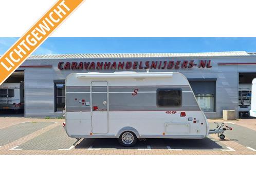 Sterckeman Starlett 420 CP Licht Gewicht caravan, Caravans en Kamperen, Caravans, Particulier, tot en met 4, 750 - 1000 kg, Treinzit