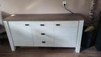Dressoir met eettafel kruispoot en stoelen Lynn Sinatra, Huis en Inrichting, Kasten | Dressoirs, Ophalen, Gebruikt, 25 tot 50 cm