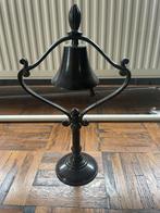 Zware bronskleurig/bruine werkende tafelbel, Ophalen of Verzenden