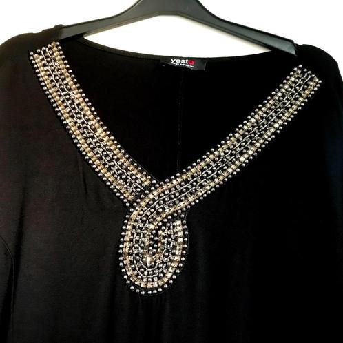 Prachtige Yesta jurk kralen versiering maat 52-54, Kleding | Dames, Jurken, Zo goed als nieuw, Maat 46/48 (XL) of groter, Verzenden