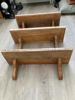 3 x wandplanken oud vintage sloophout teak hout 60 cm. Nieuw, Ophalen of Verzenden, Nieuw