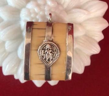 Vintage Kettinghanger Grote  Zilver Maya Been beschikbaar voor biedingen