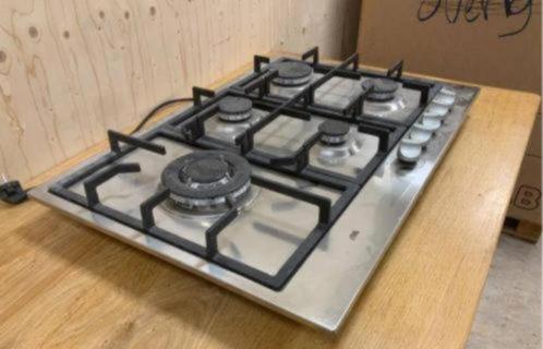 Etna rvs kookplaat, Witgoed en Apparatuur, Kookplaten, Nieuw, Vrijstaand, Gas, 4 kookzones, Ophalen of Verzenden