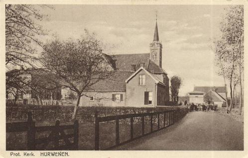 Prot. Kerk. - Hurwenen - 1938 gelopen, Verzamelen, Ansichtkaarten | Nederland, Gelopen, Utrecht, 1920 tot 1940, Ophalen of Verzenden