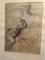 Madonna en Kind Print naar Michelangelo, 2005, Antiek en Kunst, Ophalen of Verzenden
