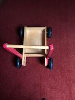 Houten loopkar, Kinderen en Baby's, Speelgoed | Houten speelgoed, Ophalen, Zo goed als nieuw, Duw- of Trekspeelgoed