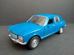 Peugeot 504 berline blue 1:38 Welly Pol, Zo goed als nieuw, Verzenden