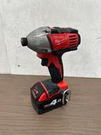 Milwaukee slagschroevendraaier | 4Ah accu | werkt perfect, Doe-het-zelf en Verbouw, Gereedschap | Boormachines, Ophalen of Verzenden