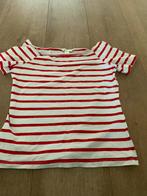 Boothals top M rood wit streep, Kleding | Dames, T-shirts, Maat 38/40 (M), H&M, Ophalen of Verzenden, Zo goed als nieuw