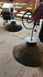 2 handgenaakte hanglampen metaal, Ophalen, Zo goed als nieuw, Metaal, Minder dan 50 cm