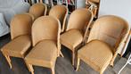 6 Loyd Loom stoelen origineel, Ophalen, Gebruikt, Bruin