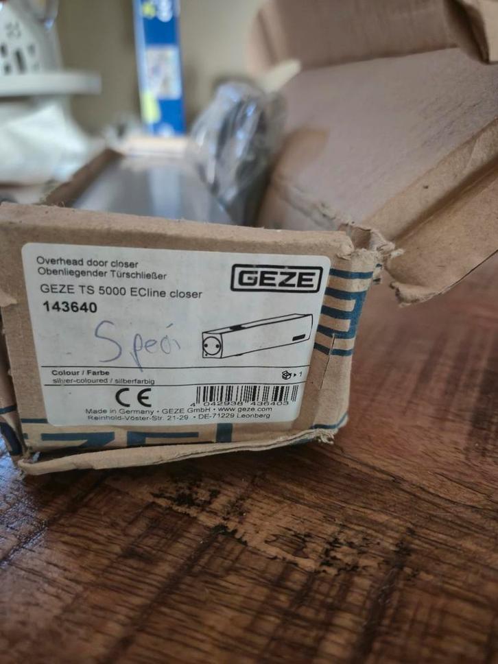GEZE TS 5000 ECline Deurdranger Zilver Nieuw, Doe-het-zelf en Verbouw, Deuren en Horren, Ophalen of Verzenden