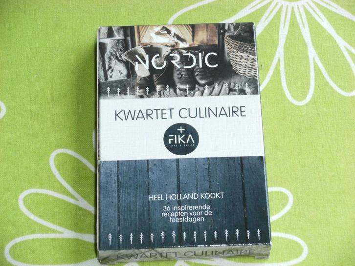 Kwartet Culinaire van Nordic - Heel Holland kookt, Verzamelen, Speelkaarten, Jokers en Kwartetten, Nieuw, Kwartet(ten), Ophalen of Verzenden
