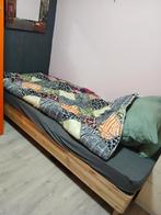 1 pers boxspring 0.90 x 2.00 gratis, Gebruikt, 90 cm, Eenpersoons, Ophalen of Verzenden