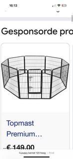 Hondenkennel 8 delen 120 hoog !, Dieren en Toebehoren, Hondenhokken, Ophalen, Zo goed als nieuw, 110 cm of meer, 100 cm of meer
